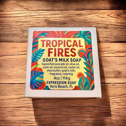 Tropical Fires Goat’s Milk Soap | Expression Soap